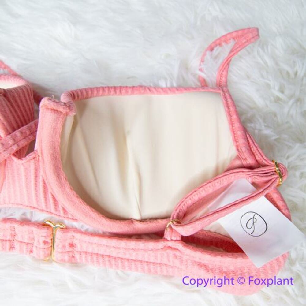 New! Set! Free People x‎ Peony panel balconette highline pant bikini, size XS - Picture 7 of 10